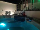 Hot tub at night